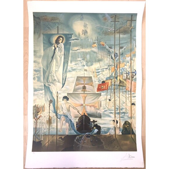 Lithograph Salvador Dali ‘The Dream Of Columbus’ Limited Edition Signed Original - Picture 4 of 11